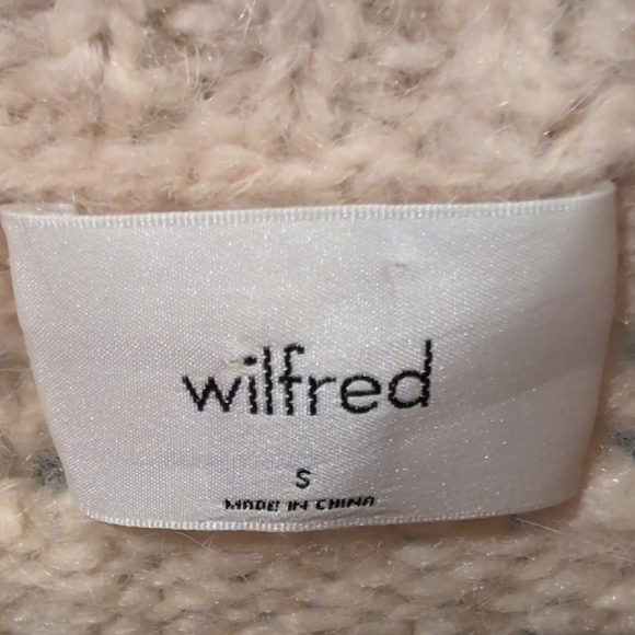 Aritzia Wilfred Luna Alpaca Blend Sweater | S | Peach Pink - Picture 2 of 4